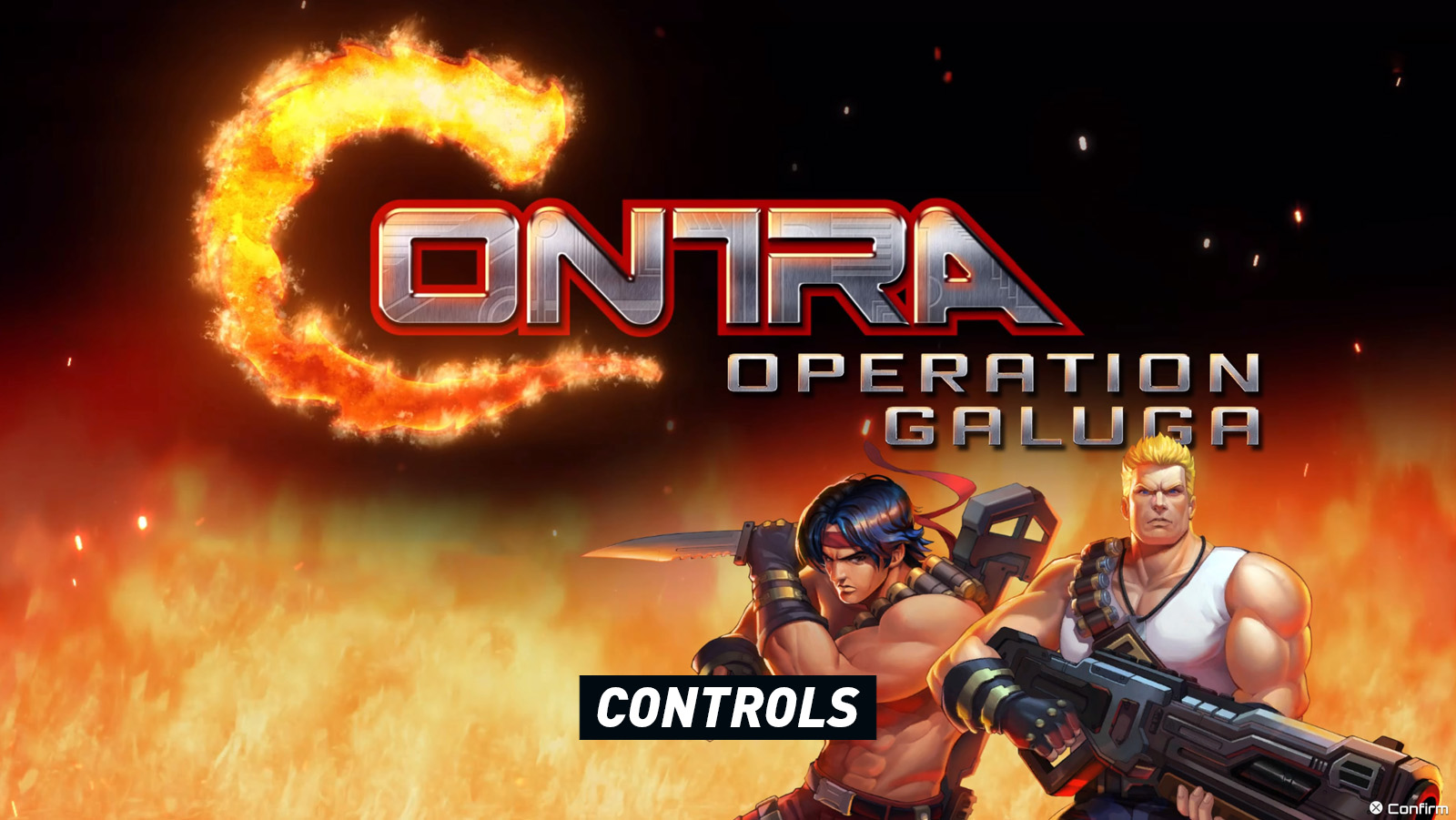 Contra Operation Galuga - Controls