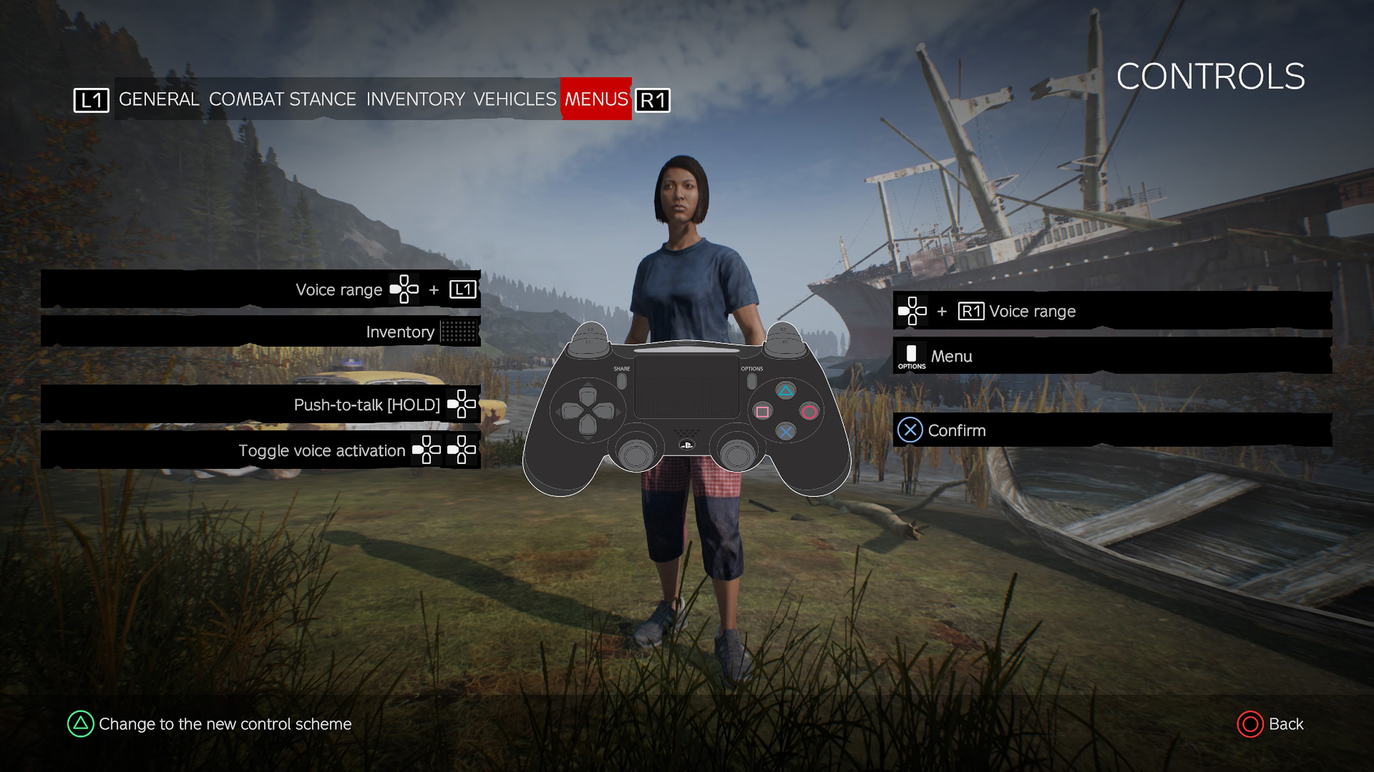DayZ Controls (Menus)