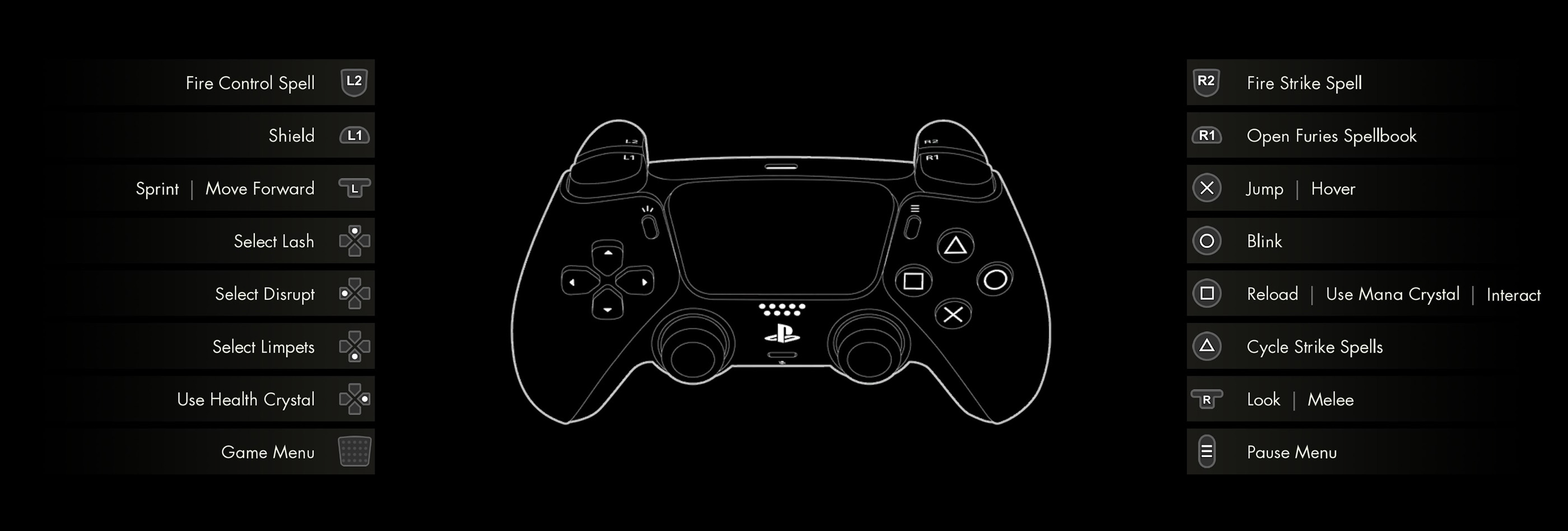 Immortals of Aveum Playstation controls