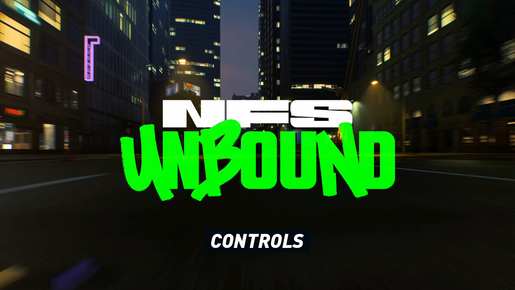 Need for Speed Unbound - Controls