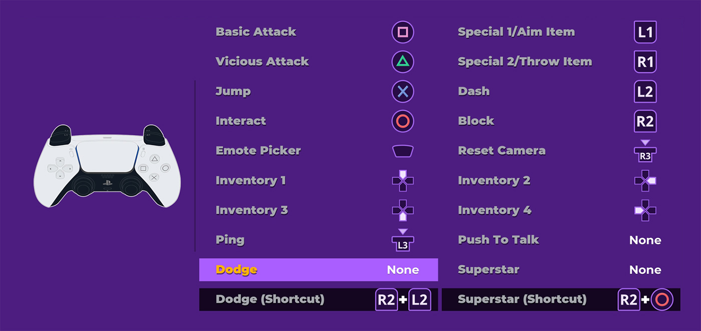 Rumbleverse Playstation Controls